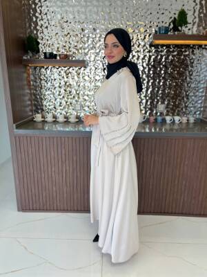 Boyun Taş İşlemli Kemer Aksesurlı Elbise S16044 - 14