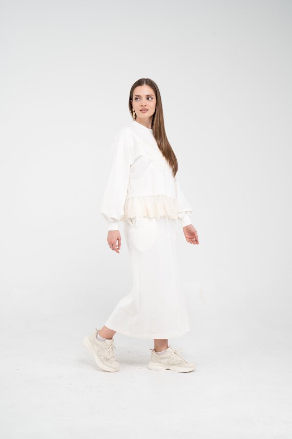 Dantel Detaylı İkili Takım K8068 - 3