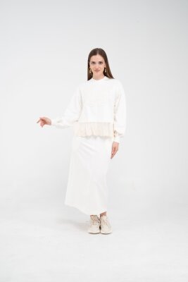 Dantel Detaylı İkili Takım K8068 - 2