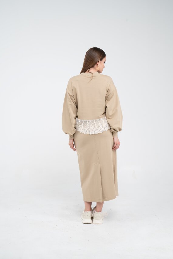 Dantel Detaylı İkili Takım K8068 - 11