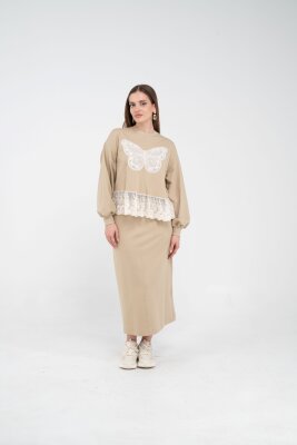 Dantel Detaylı İkili Takım K8068 - 6