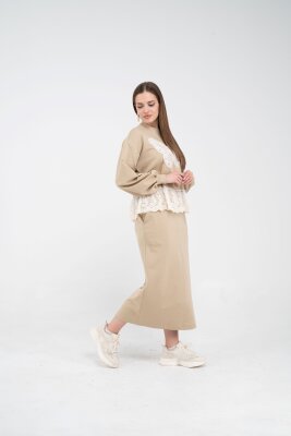 Dantel Detaylı İkili Takım K8068 - 8