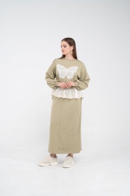 Dantel Detaylı İkili Takım K8068 - 13