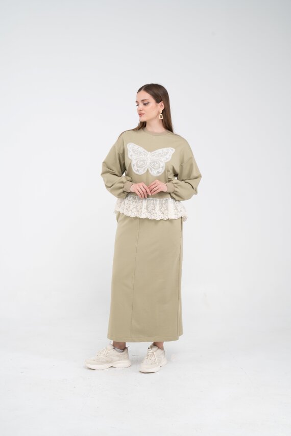 Dantel Detaylı İkili Takım K8068 - 13