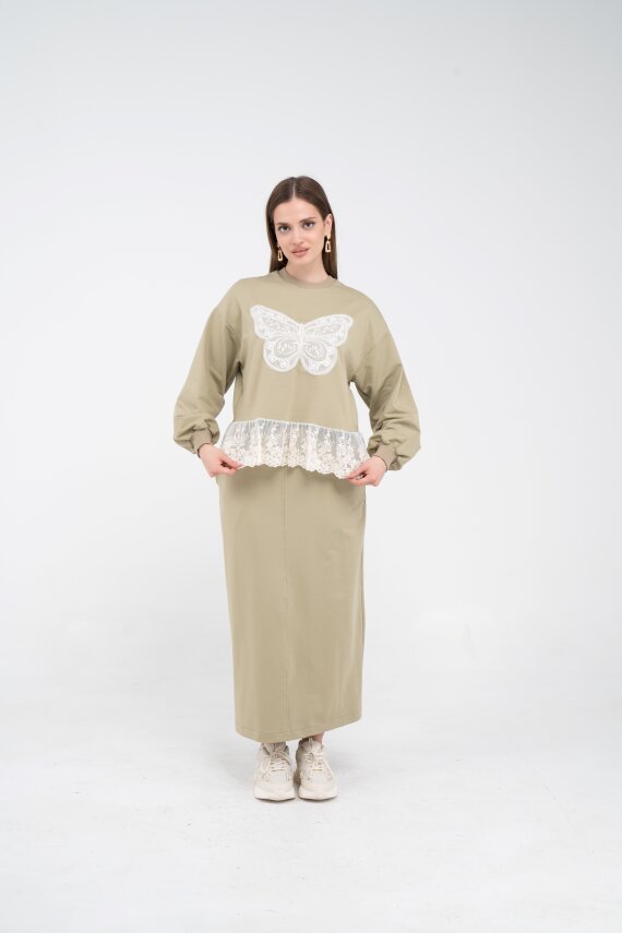 Dantel Detaylı İkili Takım K8068 - 15