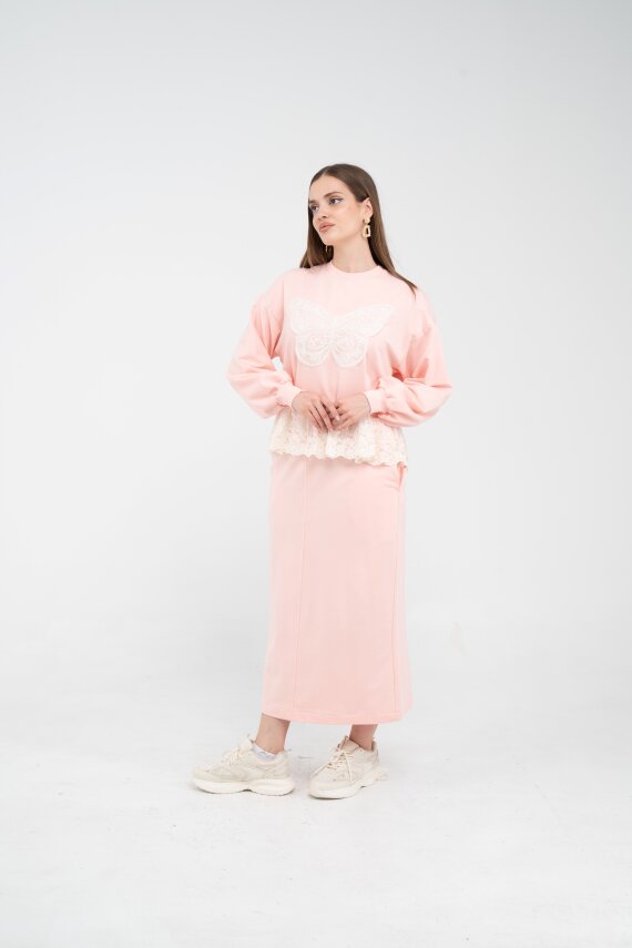 Dantel Detaylı İkili Takım K8068 - 18