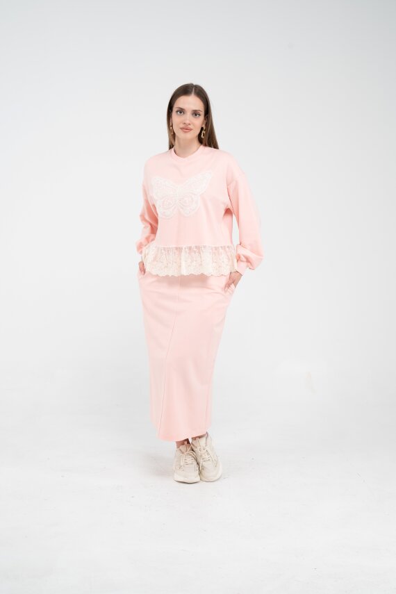 Dantel Detaylı İkili Takım K8068 - 22