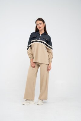 Dantel Şeritli Kot Detaylı İkili Takım K1751 - 6