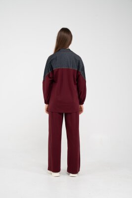 Dantel Şeritli Kot Detaylı İkili Takım K1751 - 32