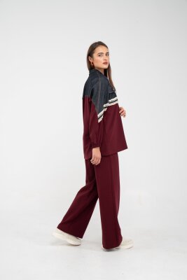 Dantel Şeritli Kot Detaylı İkili Takım K1751 - 30