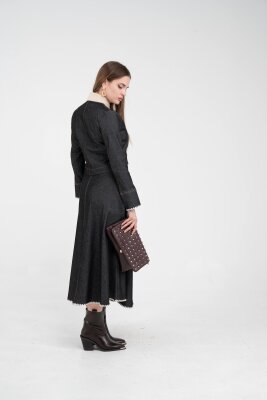 Dikiş Detaylı Şık İkili Kadın Takım 8087 - 7