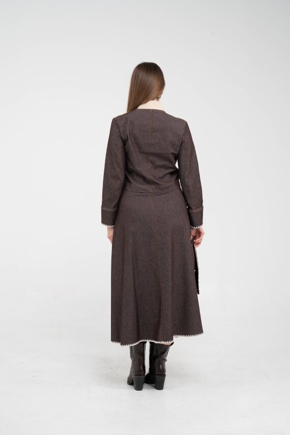 Dikiş Detaylı Şık İkili Kadın Takım 8087 - 20