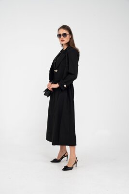 Düğme Detaylı Ceketli Elbise Takım K8062 - 15