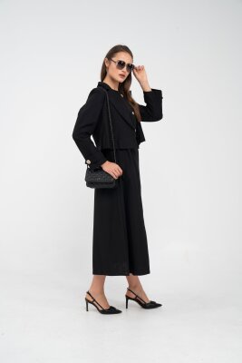 Düğme Detaylı Ceketli Elbise Takım K8062 - 16