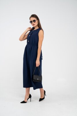 Düğme Detaylı Ceketli Elbise Takım K8062 - 24