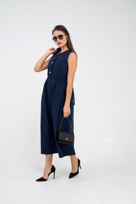 Düğme Detaylı Ceketli Elbise Takım K8062 - 24