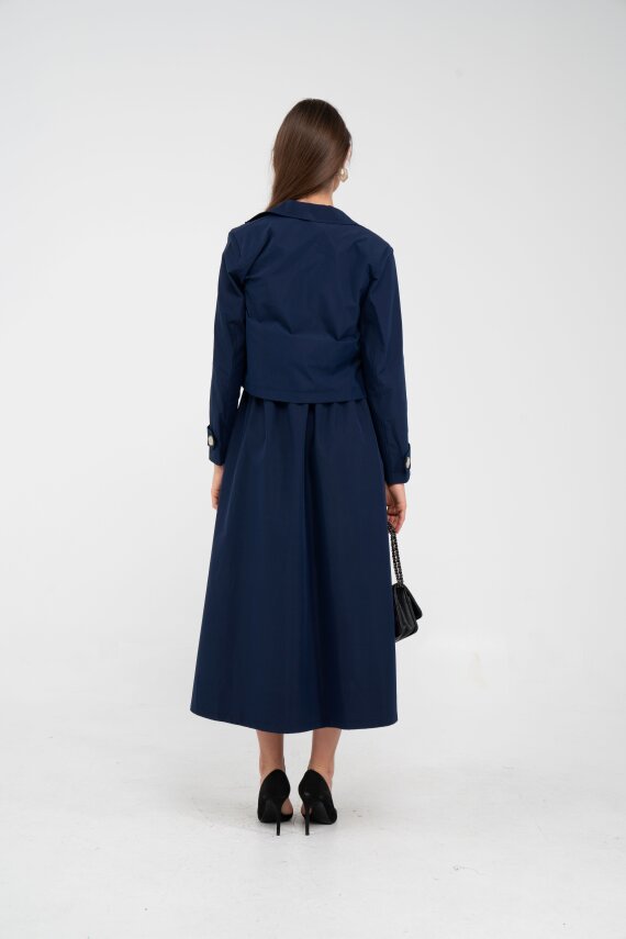 Düğme Detaylı Ceketli Elbise Takım K8062 - 26