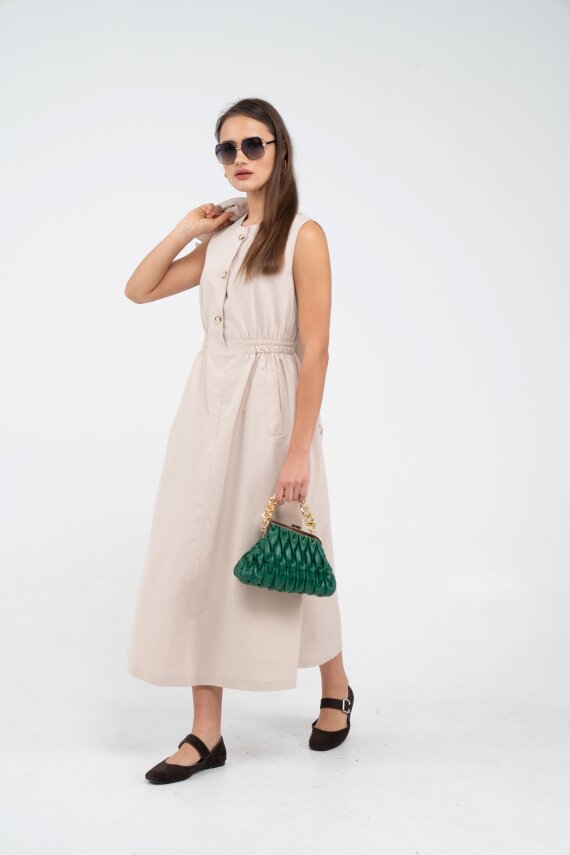 Düğme Detaylı Ceketli Elbise Takım K8062 - 31