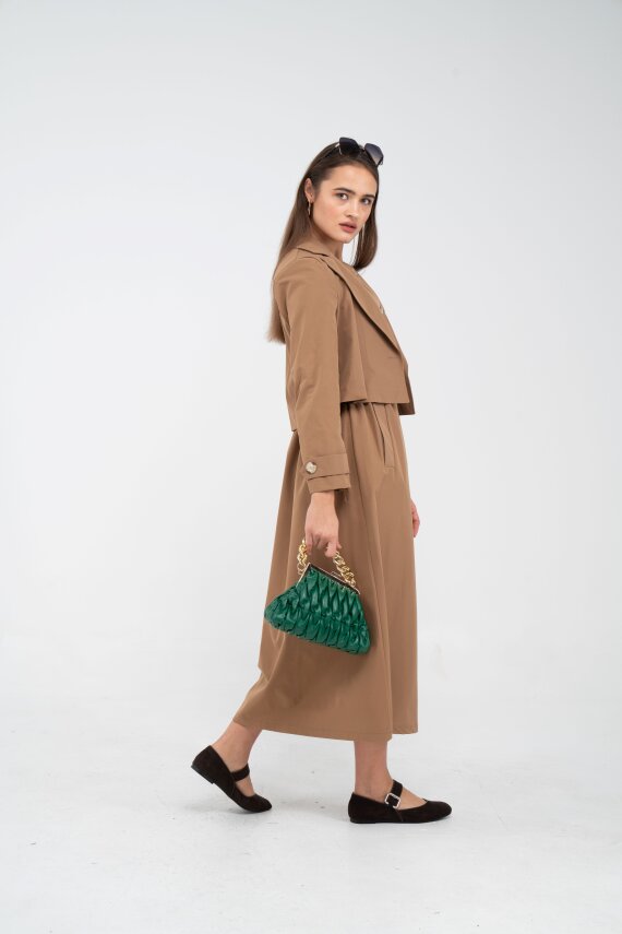 Düğme Detaylı Ceketli Elbise Takım K8062 - 36