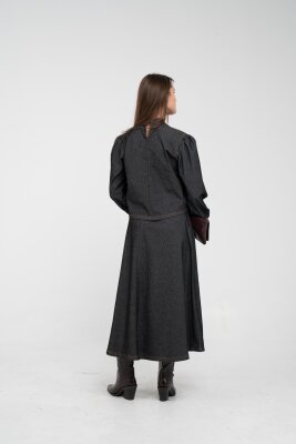 Fiyonk Yaka Detaylı Modern İkili Kadın Takım 1765 - 12