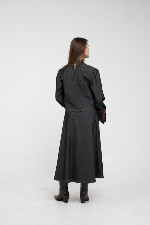 Fiyonk Yaka Detaylı Modern İkili Kadın Takım 1765 - 12