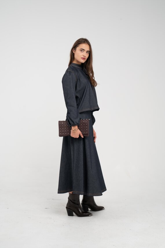 Fiyonk Yaka Detaylı Modern İkili Kadın Takım 1765 - 17