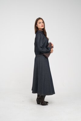 Fiyonk Yaka Detaylı Modern İkili Kadın Takım 1765 - 20