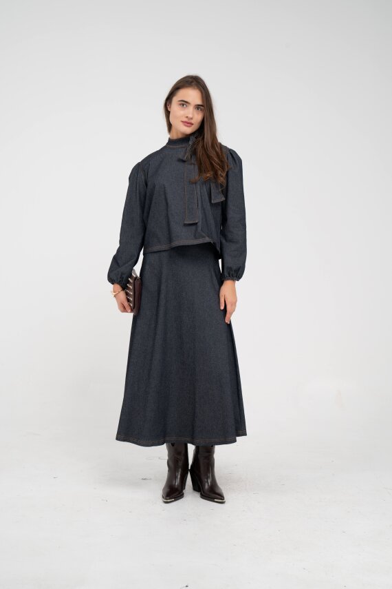 Fiyonk Yaka Detaylı Modern İkili Kadın Takım 1765 - 14