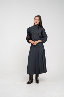 Fiyonk Yaka Detaylı Modern İkili Kadın Takım 1765 - 19