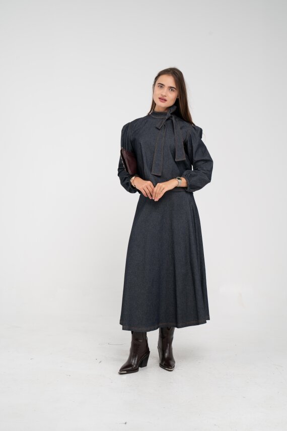 Fiyonk Yaka Detaylı Modern İkili Kadın Takım 1765 - 19