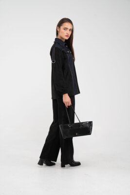 Kadife Jean Detaylı İkili Takım K1744 - 10