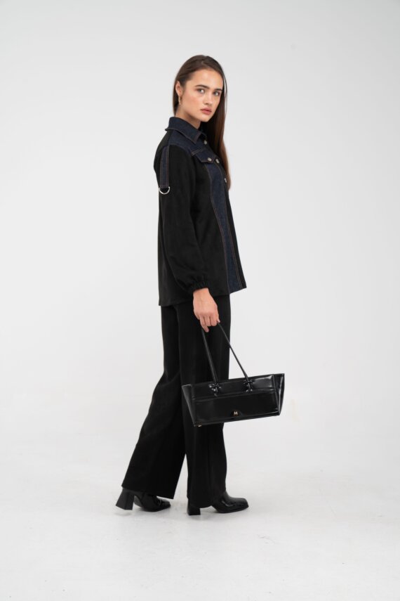 Kadife Jean Detaylı İkili Takım K1744 - 10