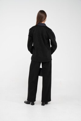 Kadife Jean Detaylı İkili Takım K1744 - 12