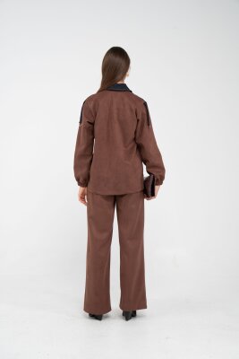 Kadife Jean Detaylı İkili Takım K1744 - 17