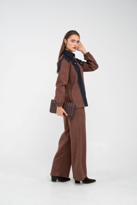 Kadife Jean Detaylı İkili Takım K1744 - 18