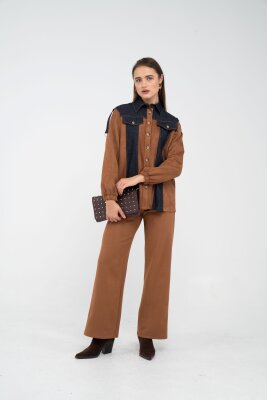 Kadife Jean Detaylı İkili Takım K1744 - 22