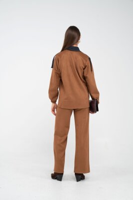 Kadife Jean Detaylı İkili Takım K1744 - 25