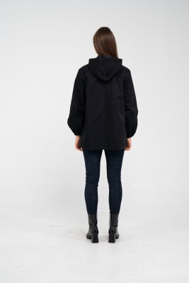 Kapüşonlu Çift Düğmeli Trençkot K8051 - 13