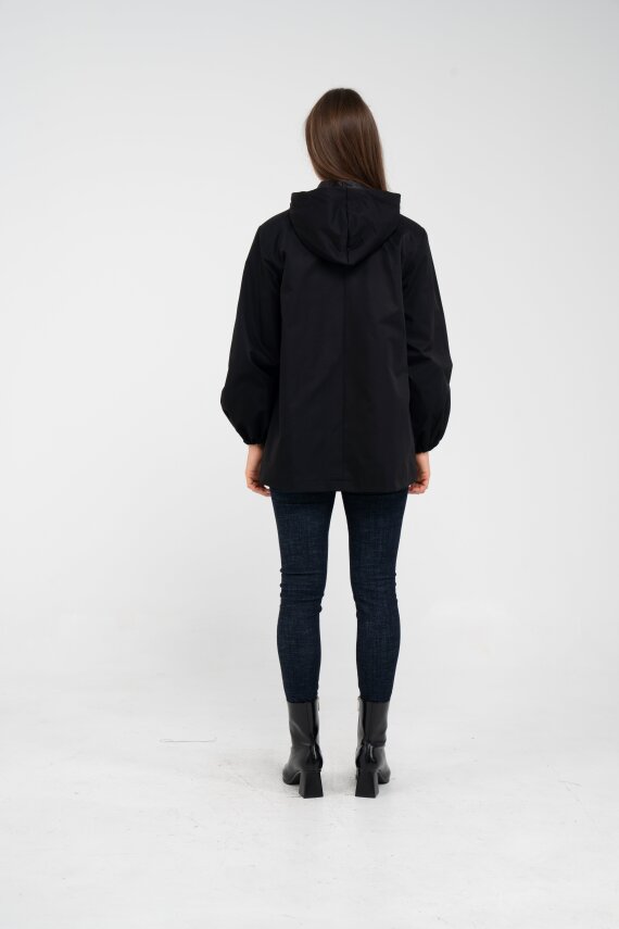 Kapüşonlu Çift Düğmeli Trençkot K8051 - 13