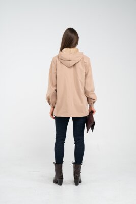 Kapüşonlu Çift Düğmeli Trençkot K8051 - 27