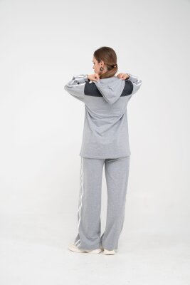 Kontrast Detaylı Fermuarlı Spor İkili Takım K1748 - 26