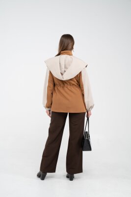 Kontrast Tasarım Yelek Detaylı Kadın Tunik 8085 - 7