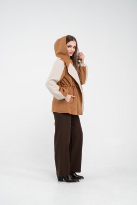 Kontrast Tasarım Yelek Detaylı Kadın Tunik 8085 - 5