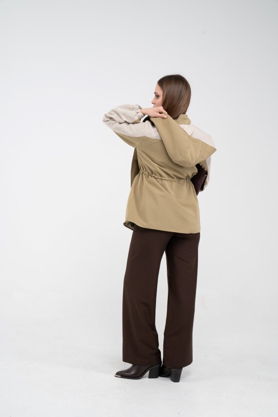 Kontrast Tasarım Yelek Detaylı Kadın Tunik 8085 - 12