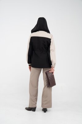 Kontrast Tasarım Yelek Detaylı Kadın Tunik 8085 - 20