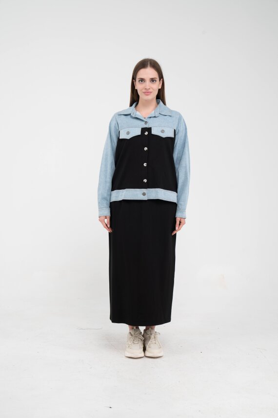 Kot Detaylı İkili Takım K1723 - 7