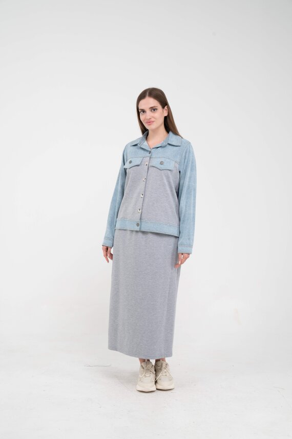 Kot Detaylı İkili Takım K1723 - 10