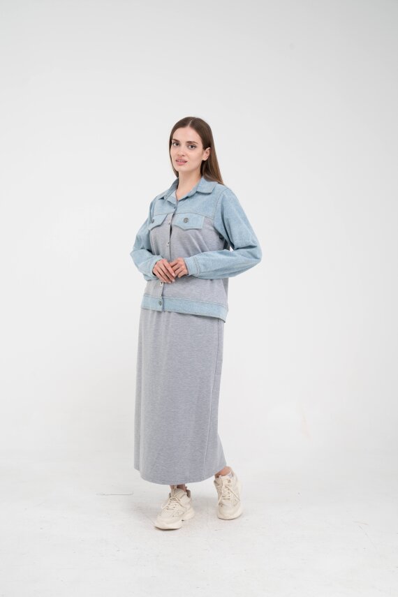 Kot Detaylı İkili Takım K1723 - 11