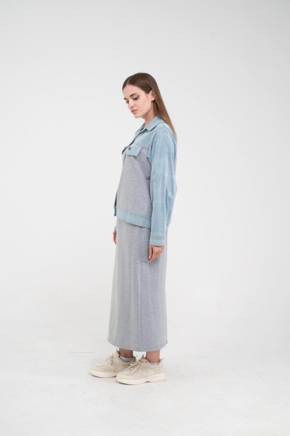 Kot Detaylı İkili Takım K1723 - 12