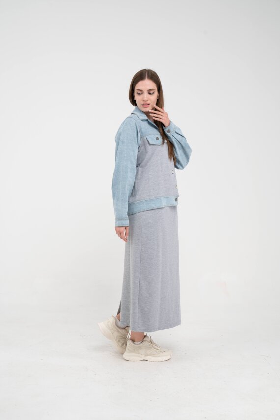 Kot Detaylı İkili Takım K1723 - 14